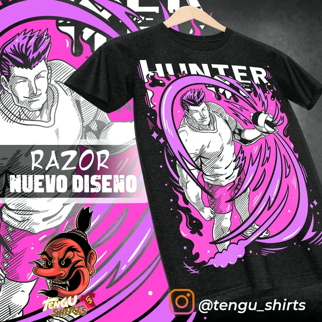 

Chrollo Book Hunter X Hunter T-Shirt Manga HXH Anime Graphic Tee All Size