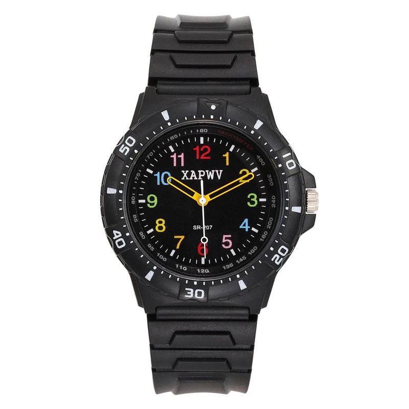 Waterproof Sports Fashion Trendy Children's Watch Quartz Silicone New Casual Creative Female Student Men's Watch