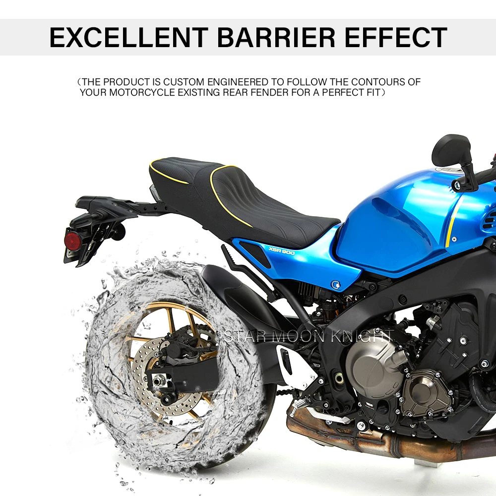 ABS plastic Rear Extender mudguard For YAMAHA XSR900 XSR 900 2022- Back Fender Extension Hugger Extension Motorcycle