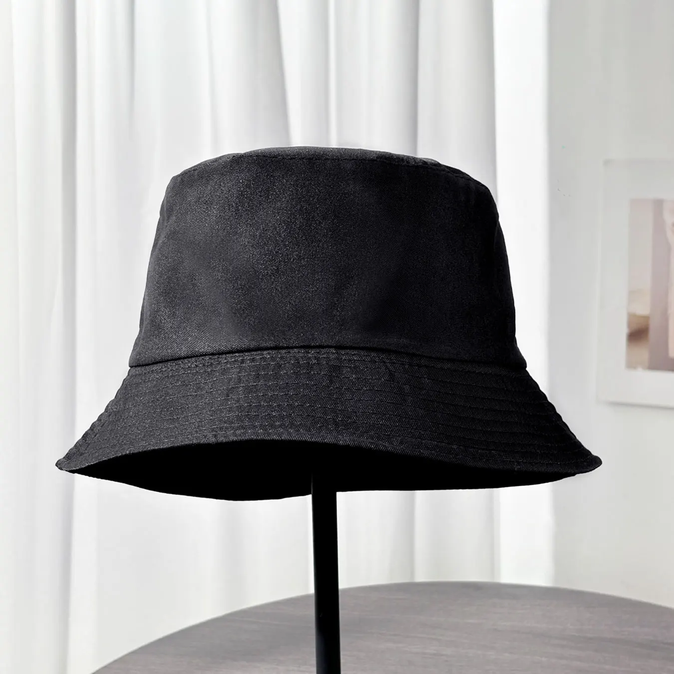 Sombrero de pescador clásico negro liso, sombrero tipo pescador unisex informal, reversible, adecuado para todas las estaciones, estilo casual, plegable, sombrero tipo pescador con protección solar para exteriores, un accesorio de moda adecuado para el us