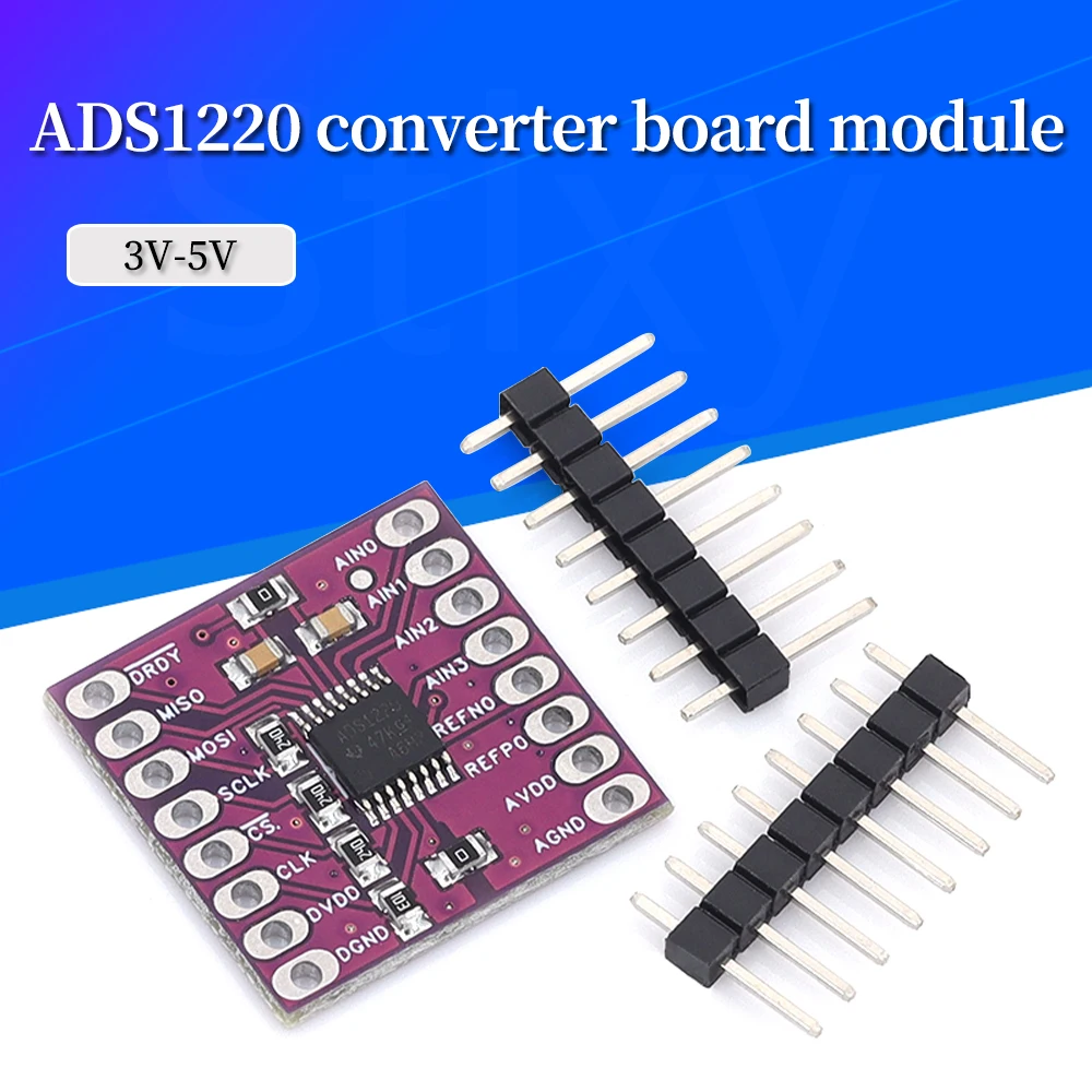 Módulo analógico a digital ADS1220 CJMCU-1220 ADC SPI convertidor analógico a digital de 16/24 bits de baja potencia