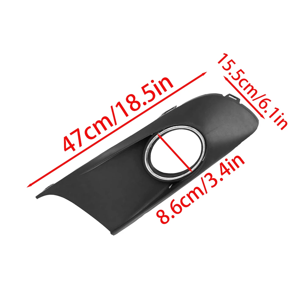 2pcs ABS Car Front Bumper Fog Light Lamp Grille Grill Cover Left & Right for Volkswagen VW Caddy/Touran 2010 2011 2012-2015