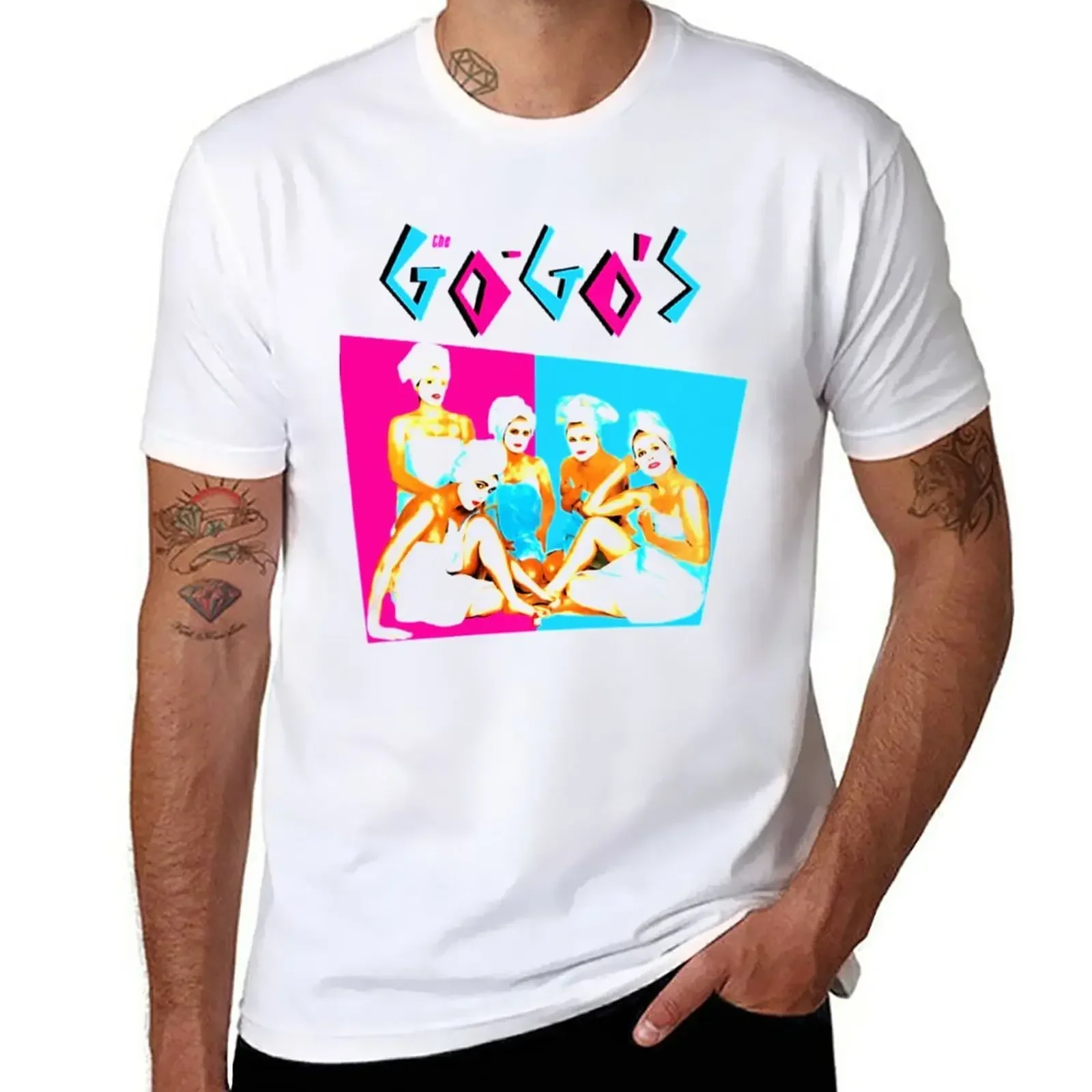 The Go Gos T-Shirt Aesthetic clothing heavyweights blanks fitted t shirts for men