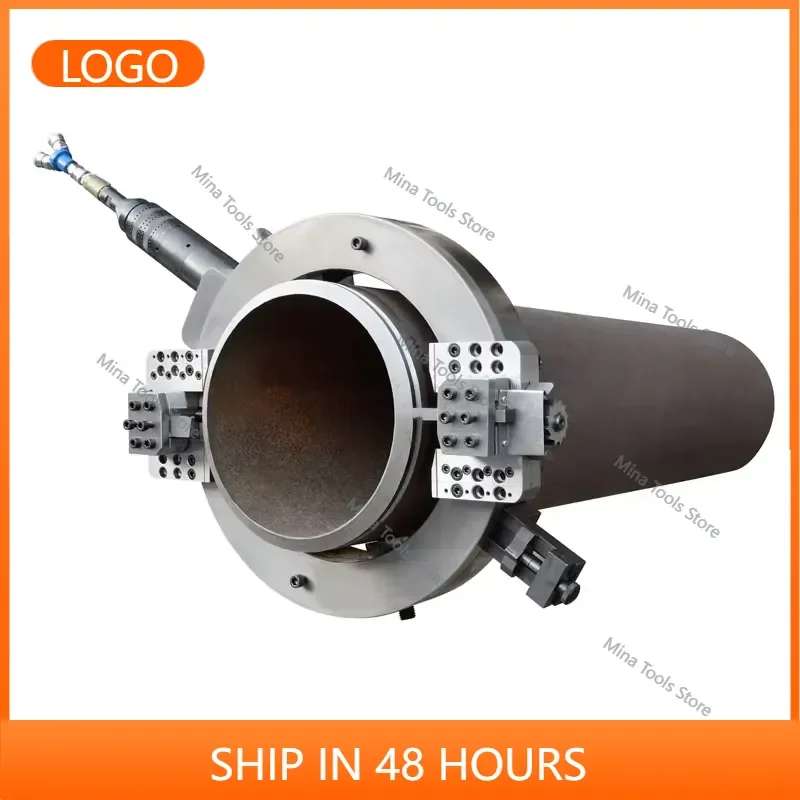 SCP Series 25-1230mm Industrial Pneumatic Pipe Cutting Beveling Machine External Mount Flange Facing & ODM Supported