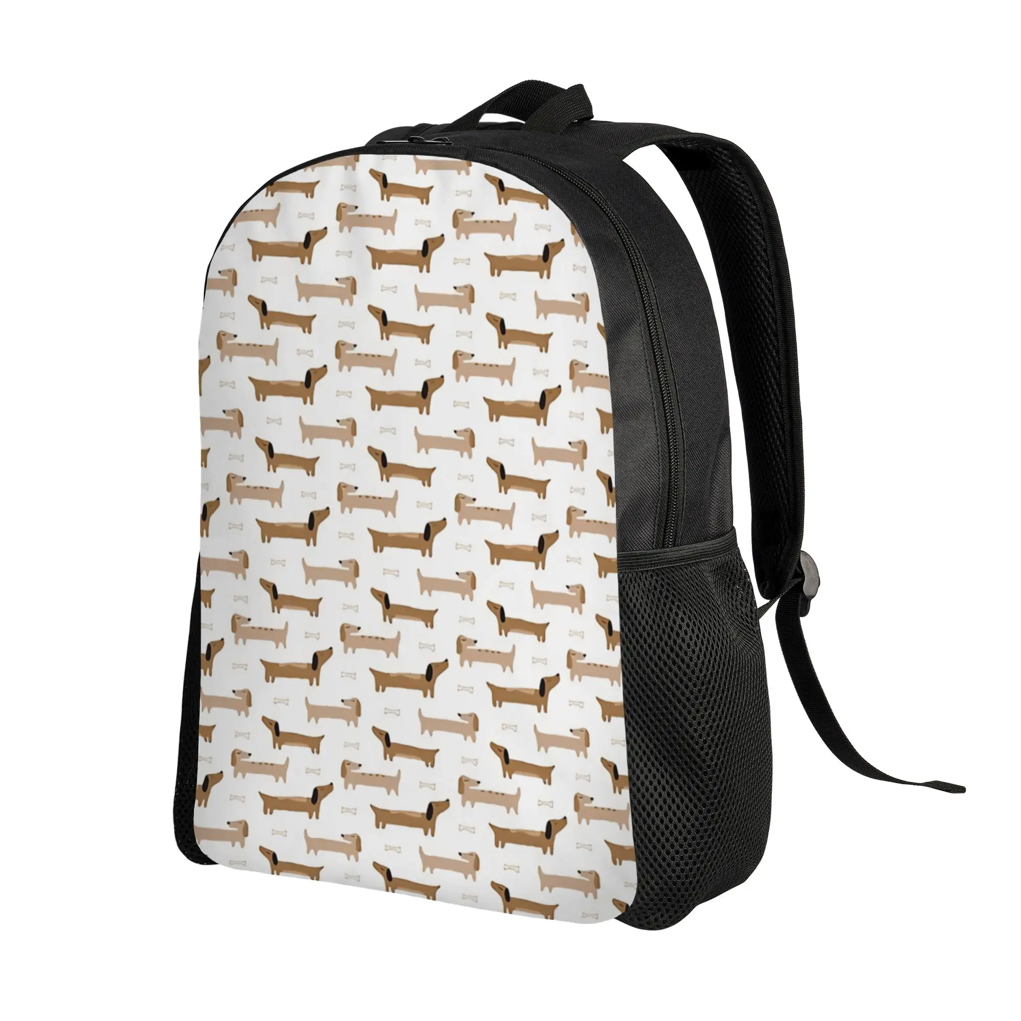 Dachshund Dog Pattern Backpack  Pretty Backpacks Women University Pattern School Bags High Quality Rucksack