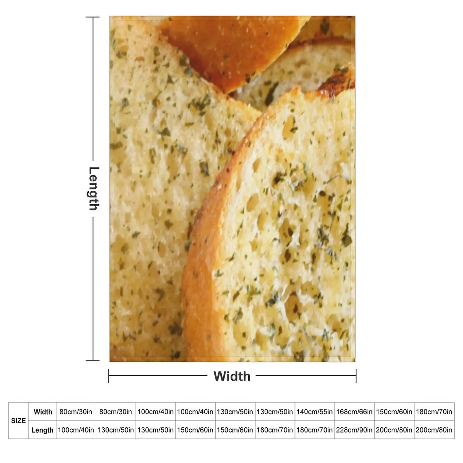 Garlic bread Throw Blanket Shaggy Polar Sofas warm winter Blankets