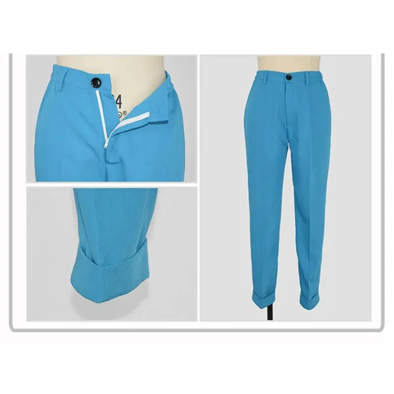 Tsumi 코스프레 의상 블루 제복 정장 의상 학생 학교 의상