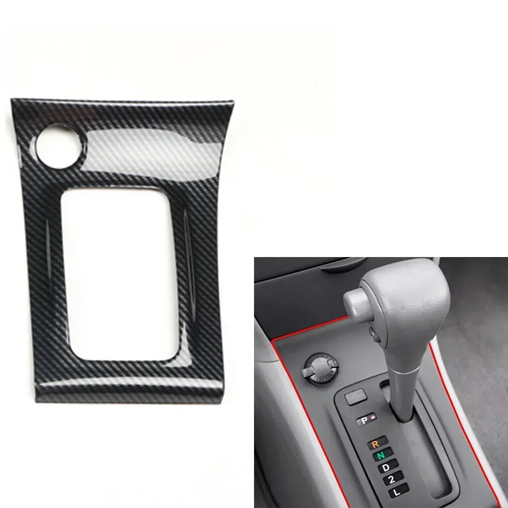 Car Carbon Fiber Center Console Gear Shift Frame Trim for Toyota For Corolla 2003 2008 Car Accessories Trims