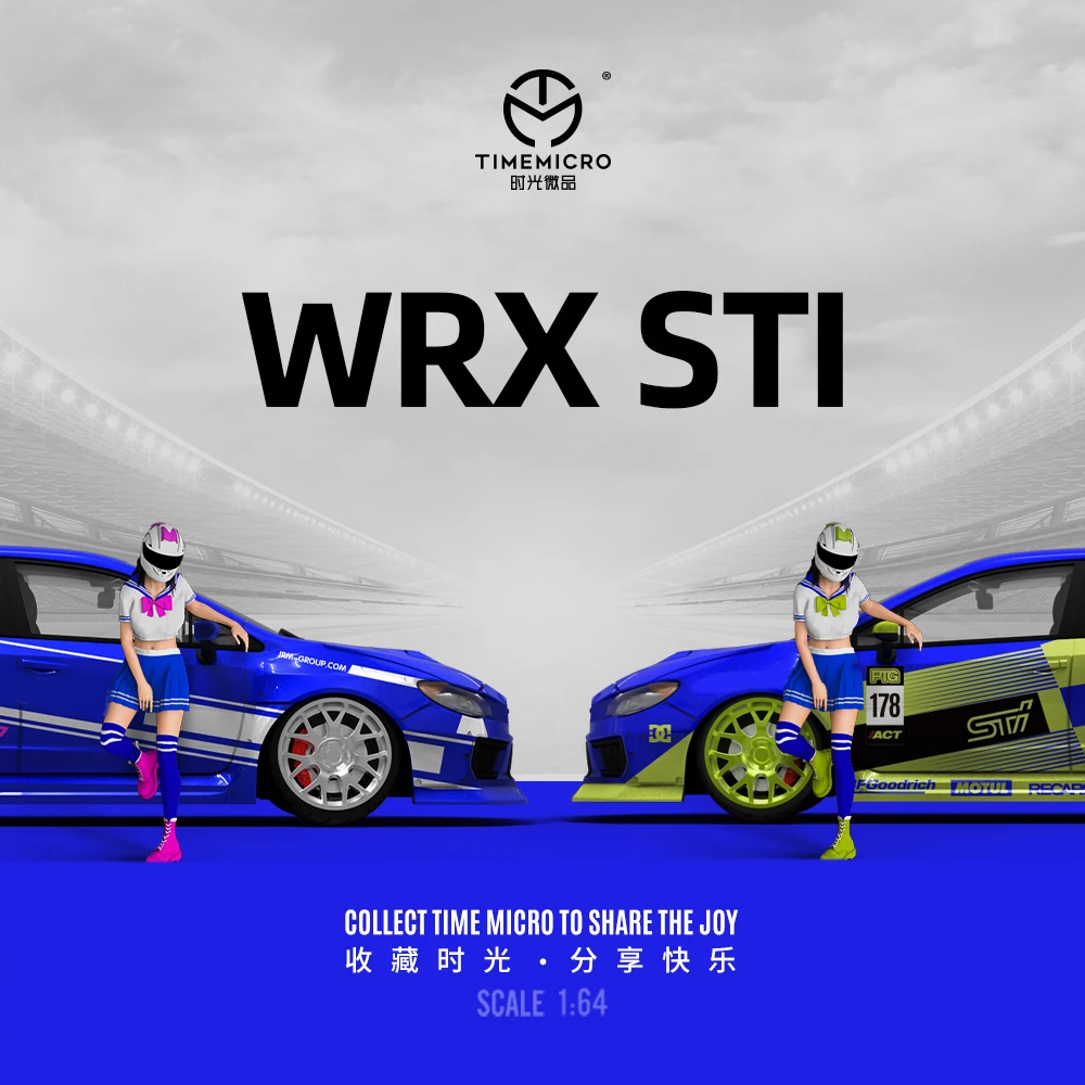 

TIME MICRO 1:64 WRX литая модель автомобиля, модель автомобиля из сплава для коллекции, дисплея и подарка