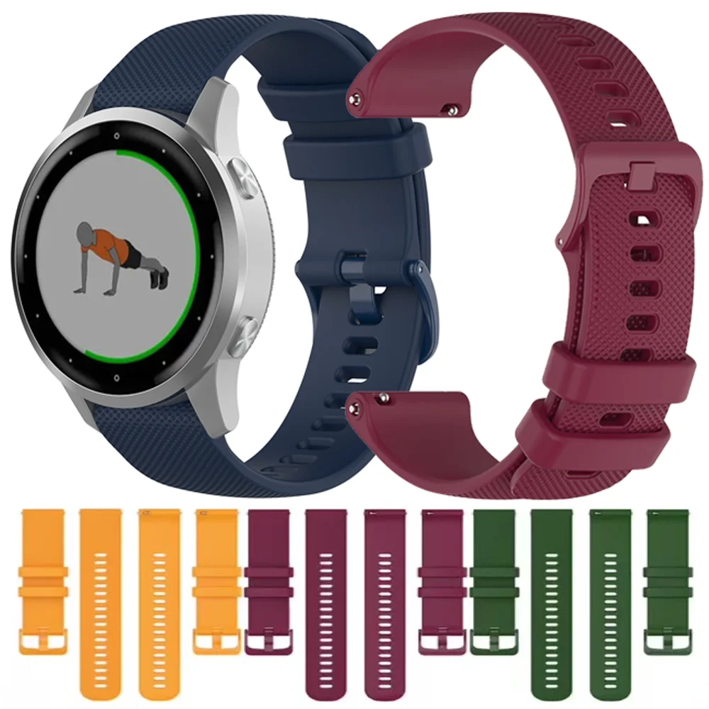 22mm 20mm 실리콘 스트랩 또는 삼성 워치 7/6/5/4 액티브 2/화웨이 워치 4 프로 GT6-5-4-2e/아마즈핏 GTR 4/GTS 교체용 손목밴드