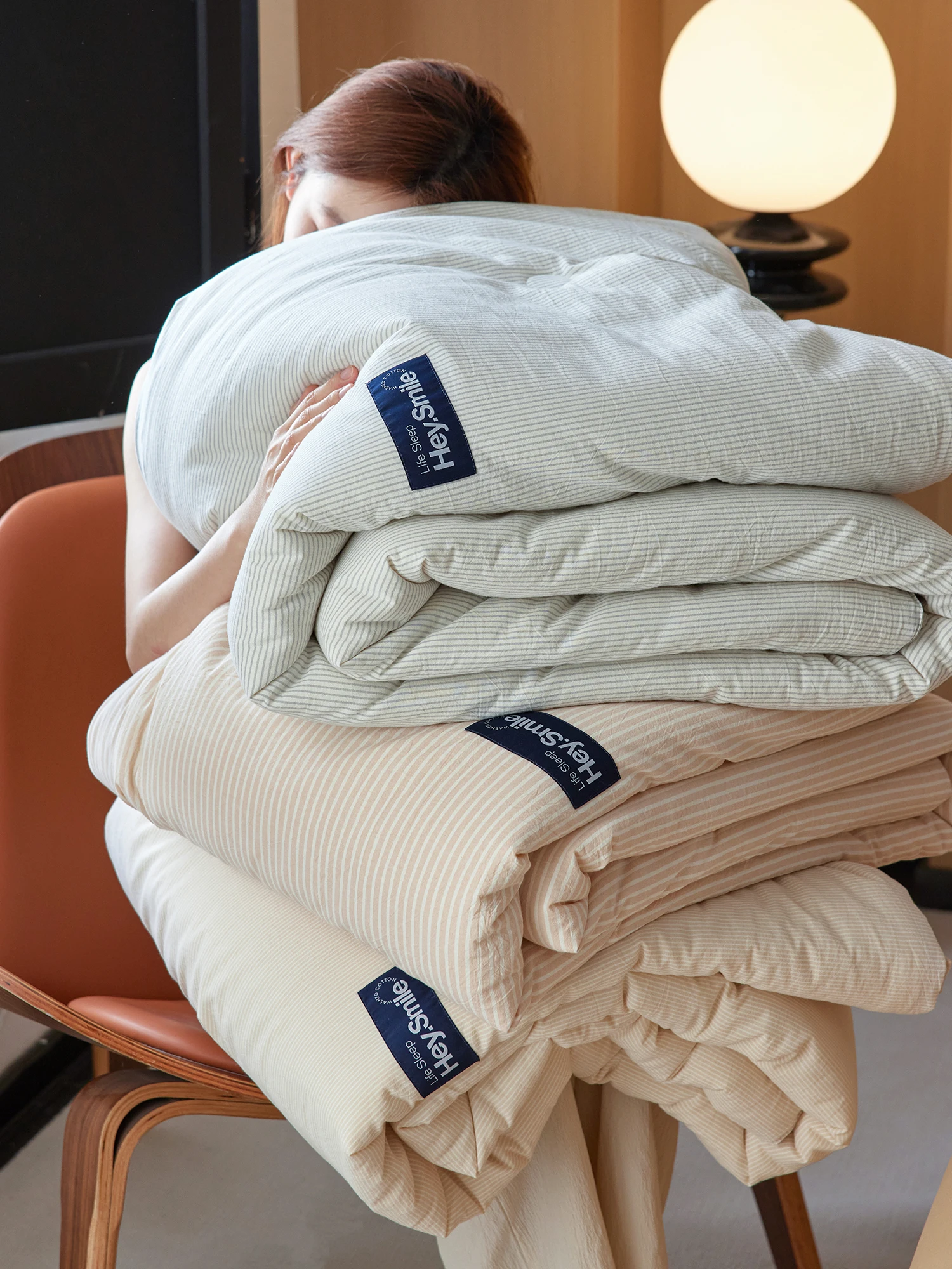 

Цветное тканое хлопковое одеяло для кондиционера, всесезонное, из соевого волокна, мягкое, утолщенное, в полоску, машинная стирка, черное.