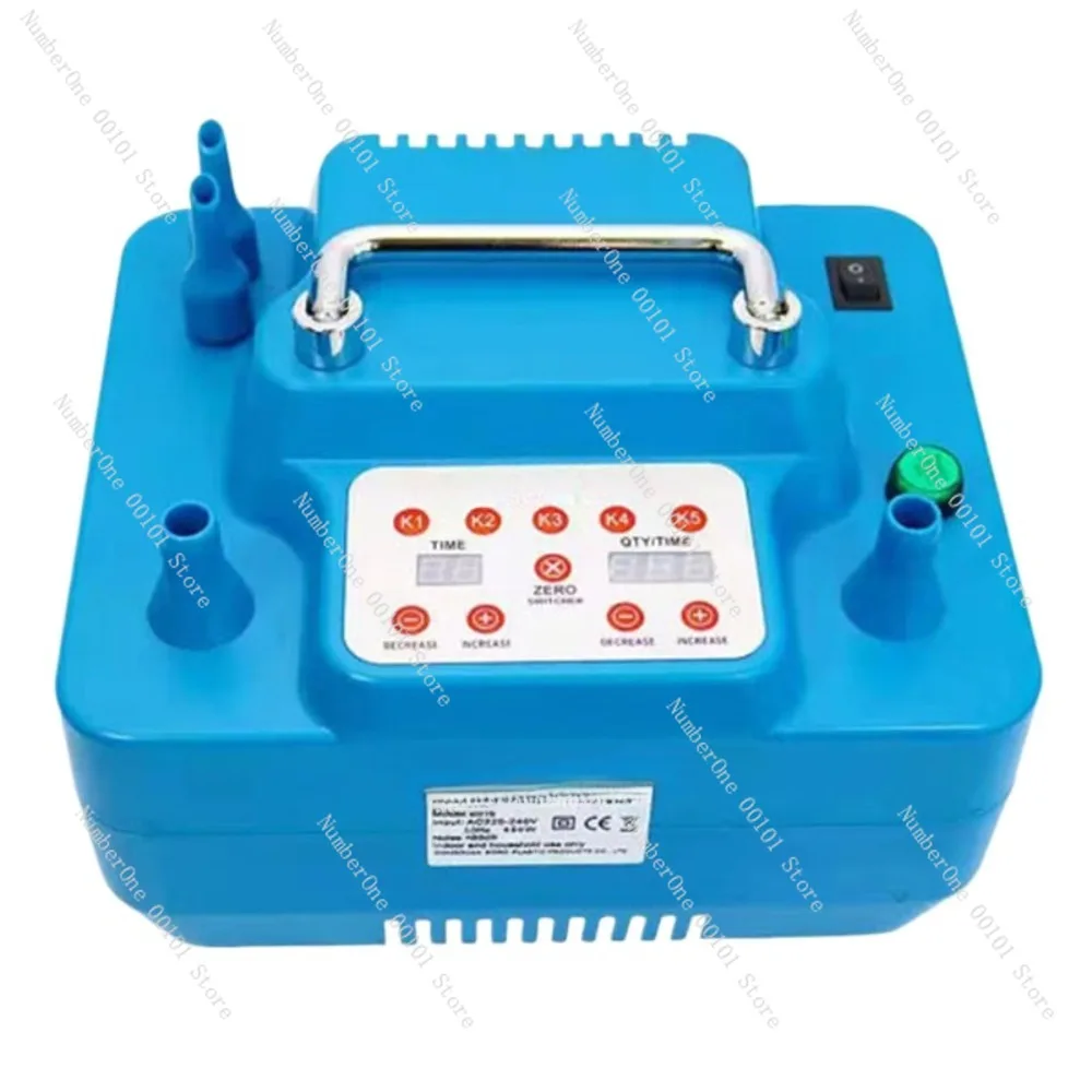 800W Electric Balloon Pump With Timer Dual Holes Professional Inflator With Memory Function Foot Switch