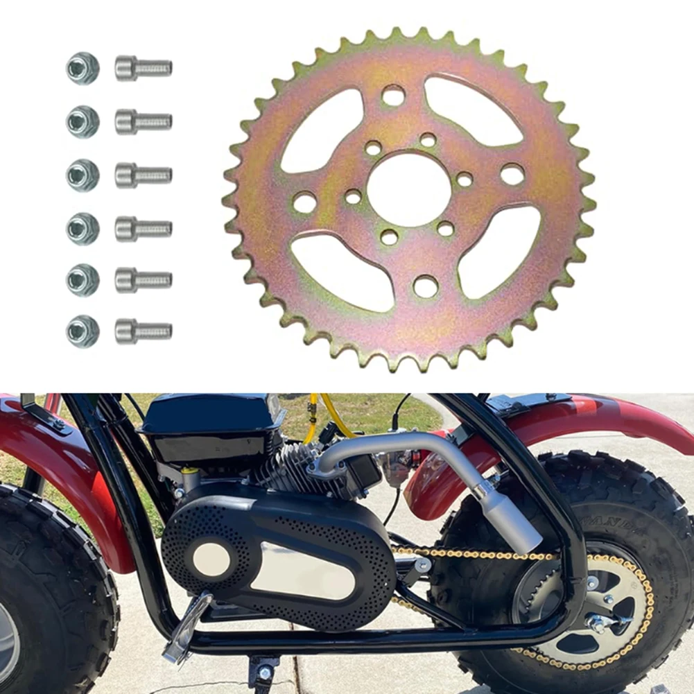 

Задняя звездочка для мотоцикла 40T, 6 отверстий, запасные части для мини-велосипеда Coleman, задняя звездочка CT100U