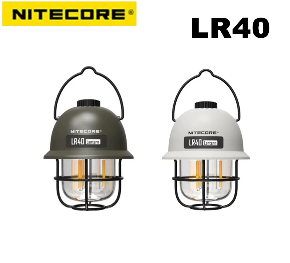 NITECORE LR40 USB-C Rechargeable Camping Lantern 100Lumens Protable Lamp For Outdoor Lighting Camp Light With Battery