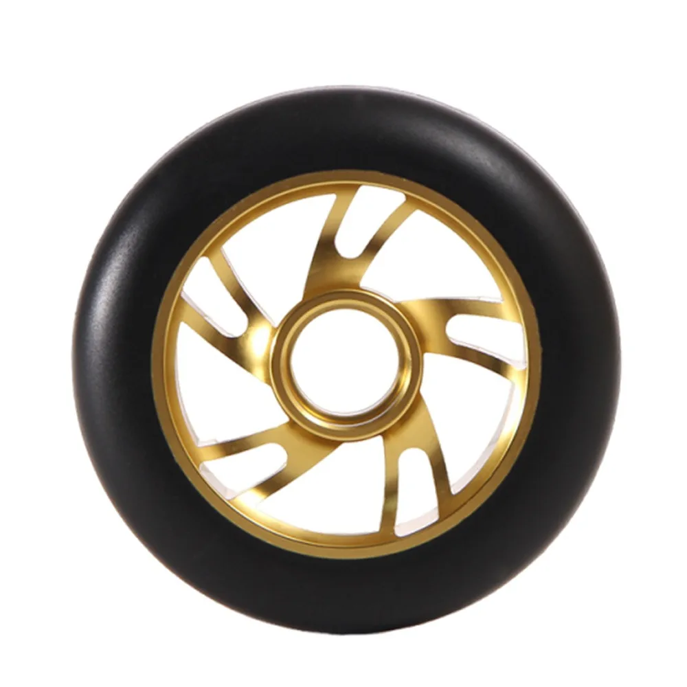 Silent 100/110mm Scooter Wheels Thick Colorful Pu Stunt Scooter Wheels Stable With Bearings Scooter Accessories Adults