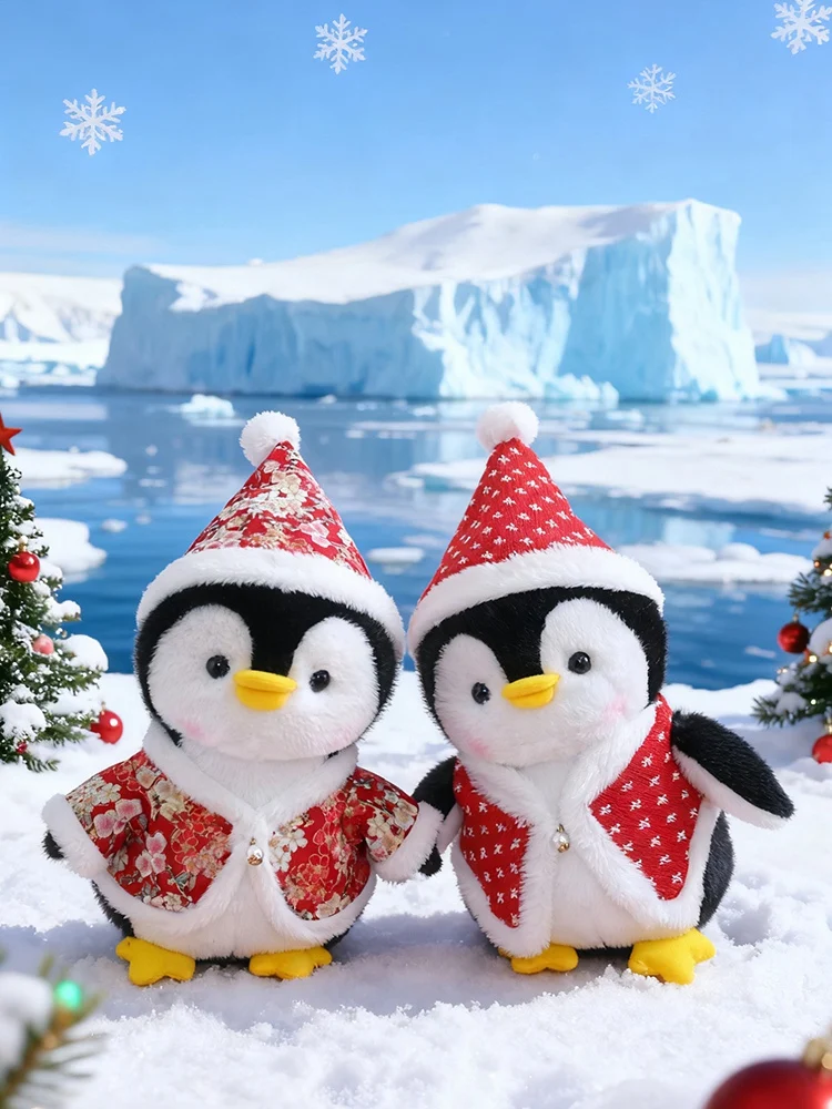 Pingüino de flor de cerezo: el regalo perfecto para una decoración súper suave de Navidad y cumpleaños para el hogar y la oficina