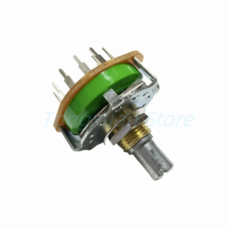 1pc ALPS Rotary Switch SRRM1C6200 Band Switch 1 Pole 12 Position 360 degree Infinite Rotation Amplifier Signal Switch 15mm Shaft