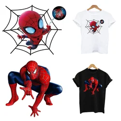 2Pcs/Lot Spider-Man Marvel Heat Adhesive Thermal Transfer Fusible Patches Iron On Stickers Ironing Applications For Clothing DIY