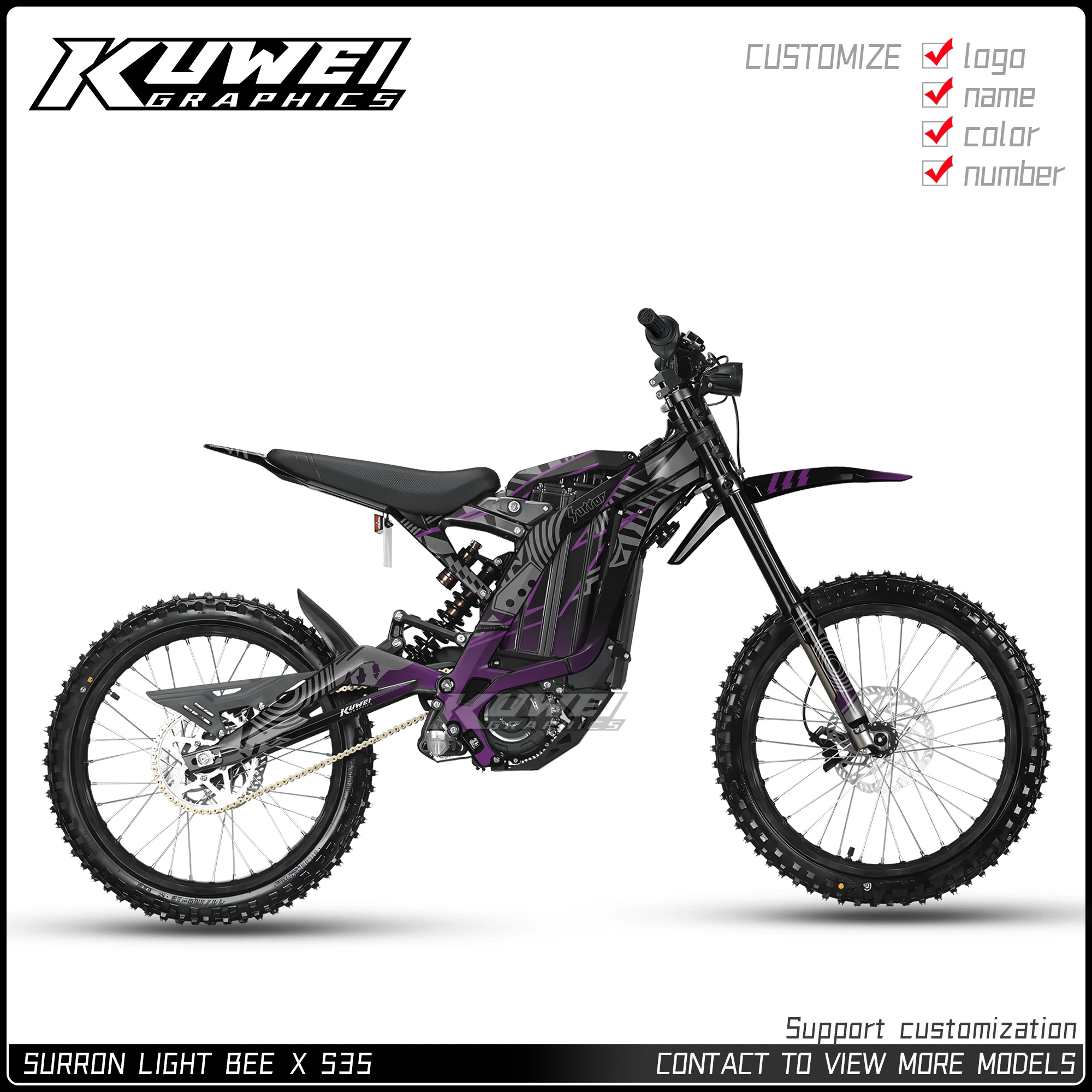 Suitable for Surron Light Bee X Graphics Kit Decals Kit Sticker Personalized Customization