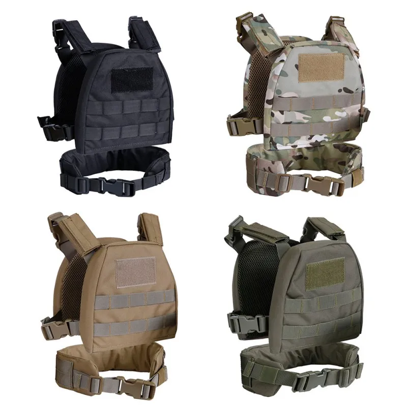 Kids Camouflage Tactical Bulletproof Vests Uniforms Combat Armor Molle Airsoft Tactical Suit With Patrol Belt