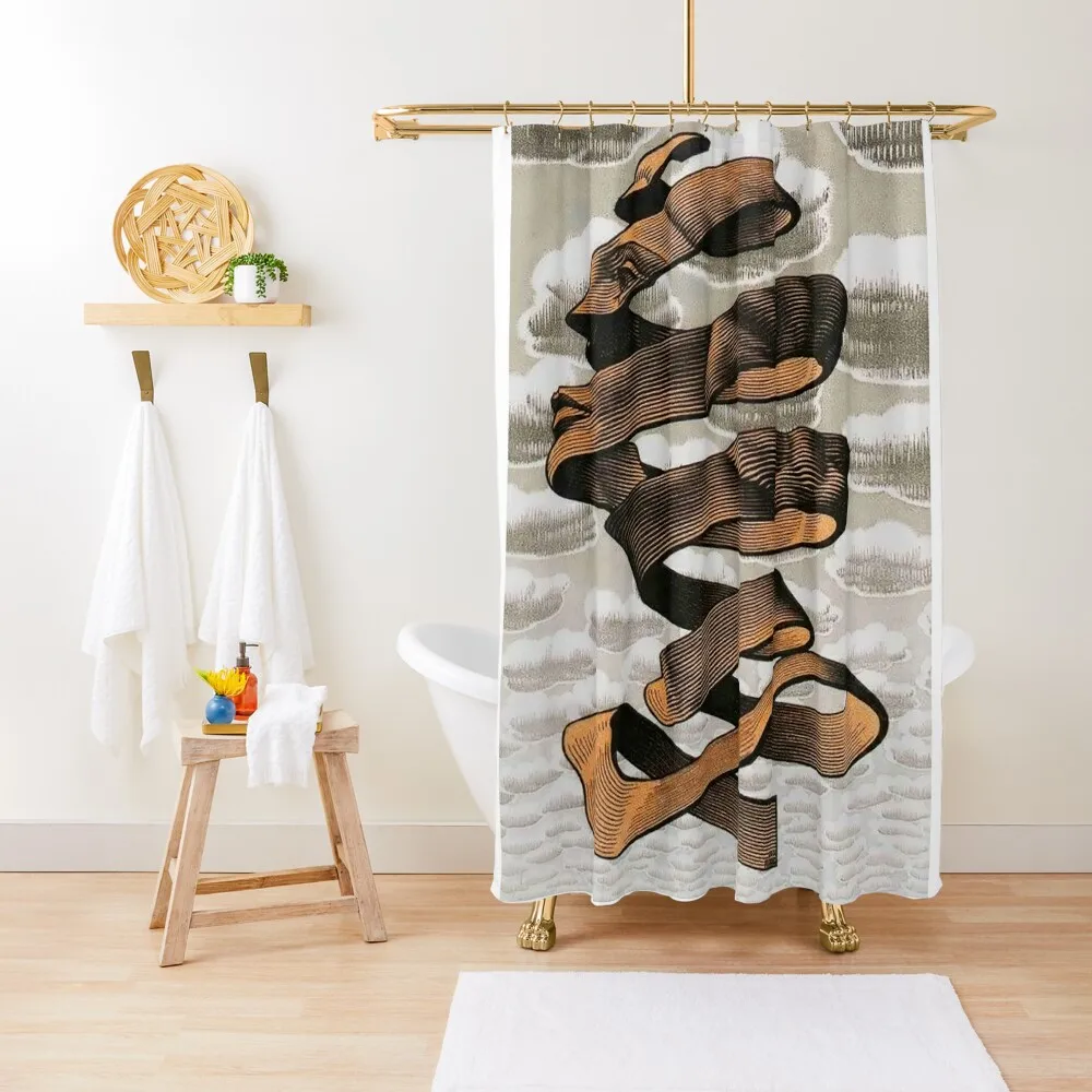 

M.C. Escher Shower Curtain Accessories For Shower And Services Waterproof Fabric Shower For Bathrooms Luxury Bathroom Curtain
