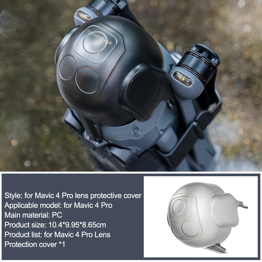 Lens for Safety Cover for Mavic 4 Pro for gimbal AllRound Protection Shield Dustproof Scratch Resistant PC Material Full