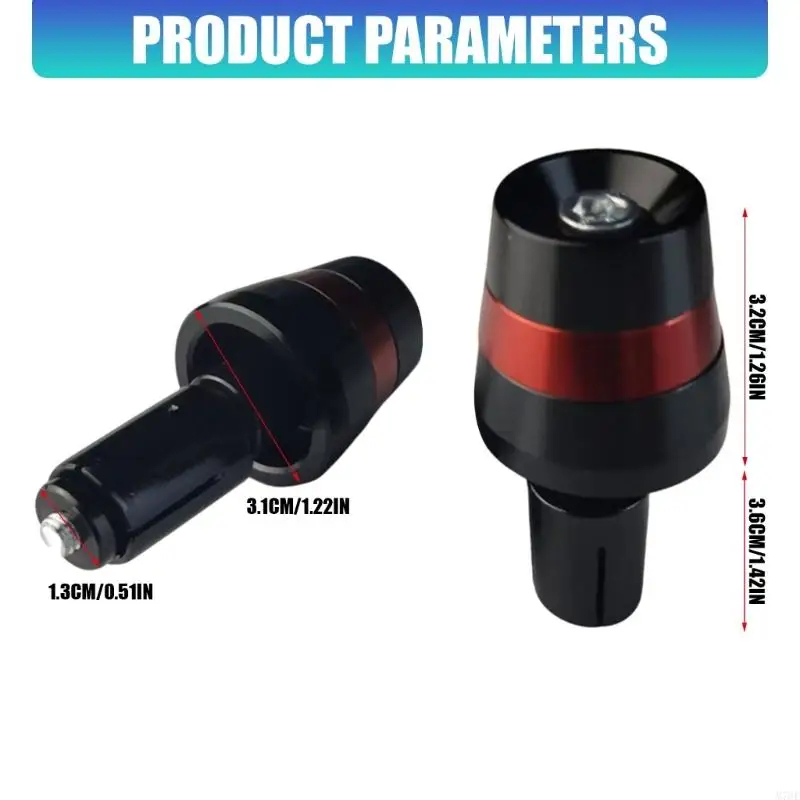 M76E Einfache Installation Fahrrad Lenker Endstopfen Schlagfestigkeit Aluminium Lenker Für 22mm Bis 28mm Lenker – Detail 6