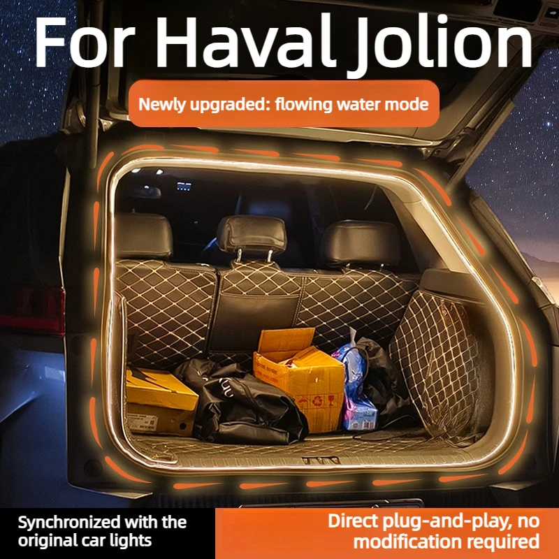 Trunk Ambient Lighting For Haval Jolion Accessories 2026/2025,Scratch-Resistant Flexible&Bendable Shockproof 2022-2024