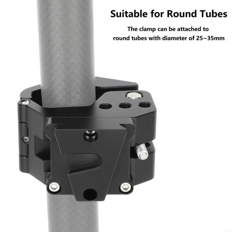 Camera DSLR 25-35mm Rod Clamp With 1/4inch Thread Hole Attach Camera Microphone Sound Recorder Aluminum Equipment 83CE