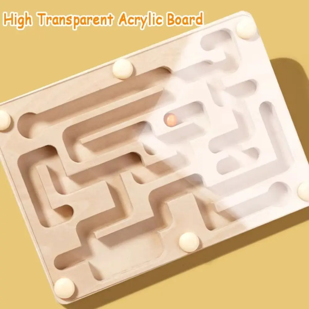 

3D Puzzle Rolling Ball Maze Board Transparent Design Gear Balance Baby Balance Ball Games Rolling Ball Labyrinth Challenge