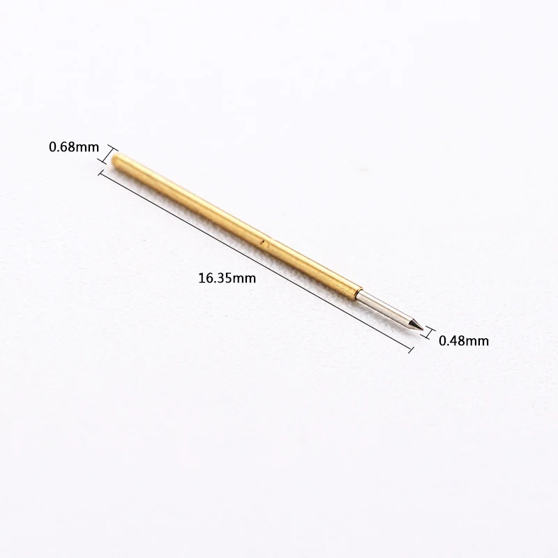 100PCS/Pack P50-B1 Test Probe Tip Needle Diameter 0.68mm Length 16.35mm For PCB Pogo Pin