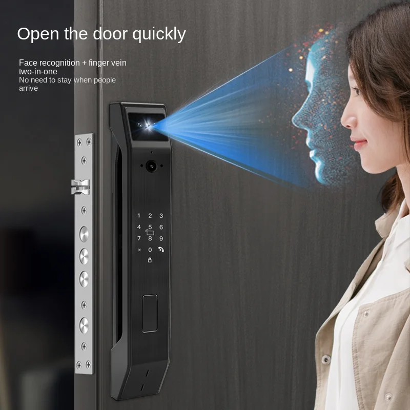 XK Automatic Fingerprint Lock Finger Vein Face Recognition Password Lock Household Door Lock