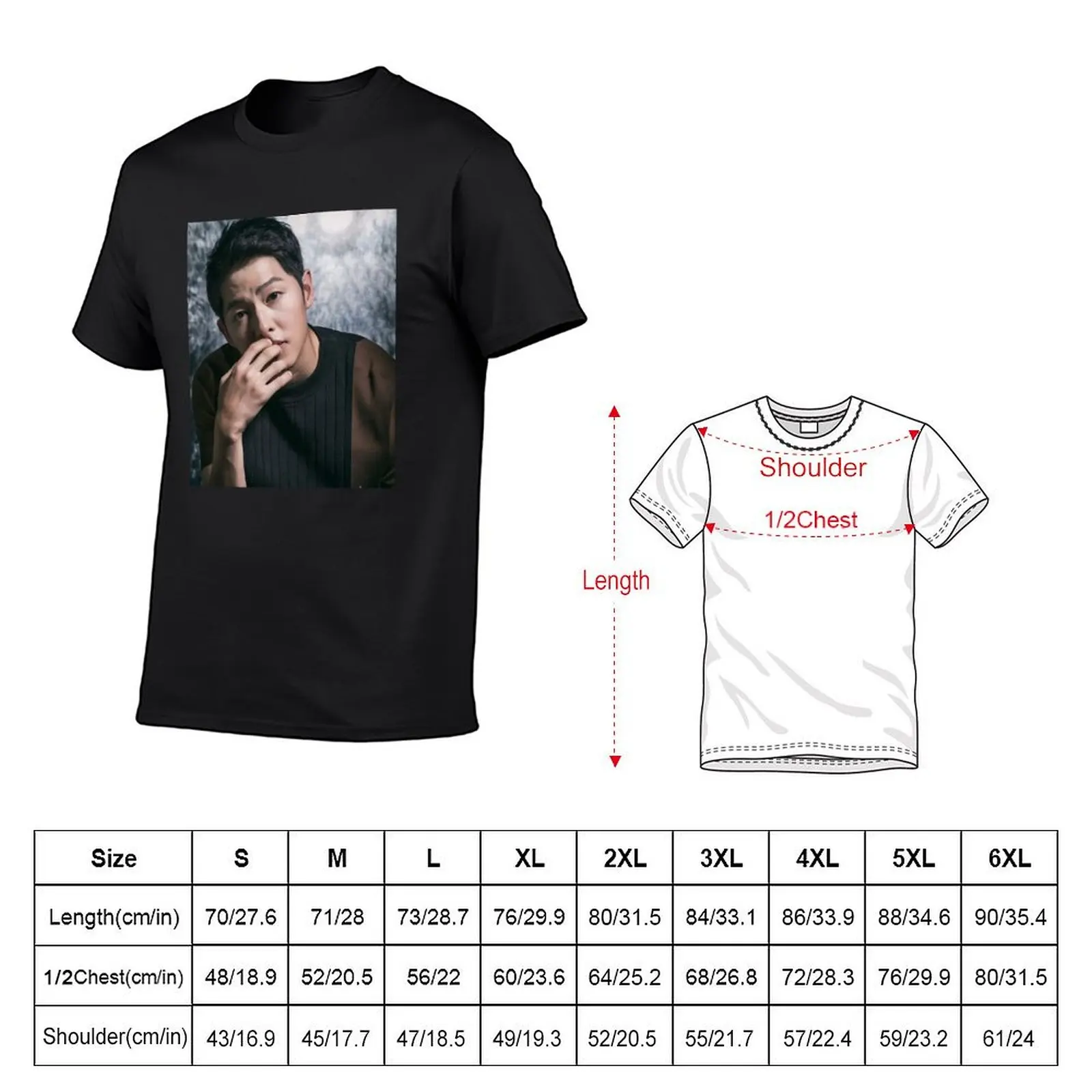 Song Joong ki T-Shirt baggy shirts oversized designer shirts vintage graphic shirts men