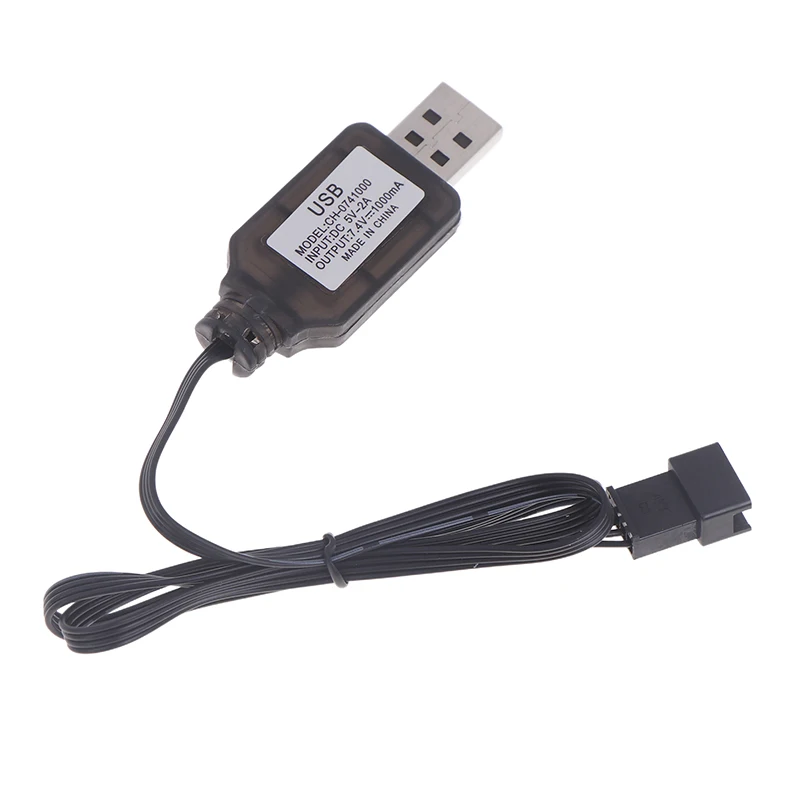High Quality 7.4V SM-4P Plug USB Charger For DE36W DE65 HM202 EC08 EC16 RC Car M416 Electric Gel Ball Blaster Battery Charger