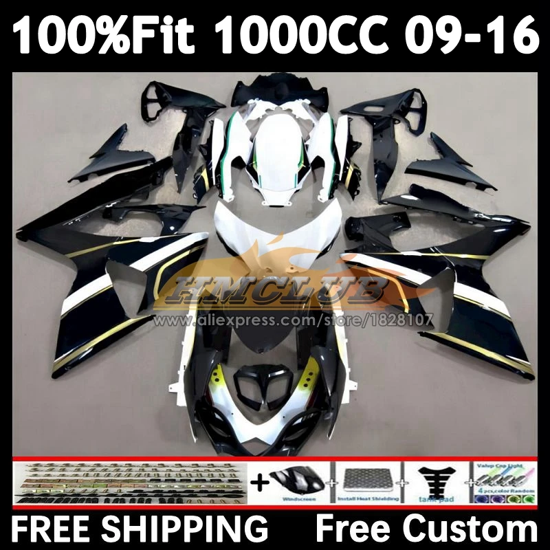 Injection Body For SUZUKI GSXR-1000 K9 1000CC 09 10 11 12 31No.134 black stock GSXR 1000 CC GSXR1000 2013 2014 2015 2016 Fairing