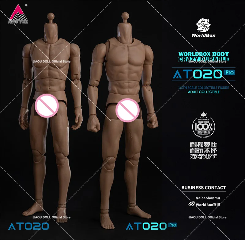 

2024 Q1 WorldBox AT020 Pro 1/6 Scale Male Super Crazy Flexible Durable Body 12" PVC Soldier Action Figure Doll Upgraded version