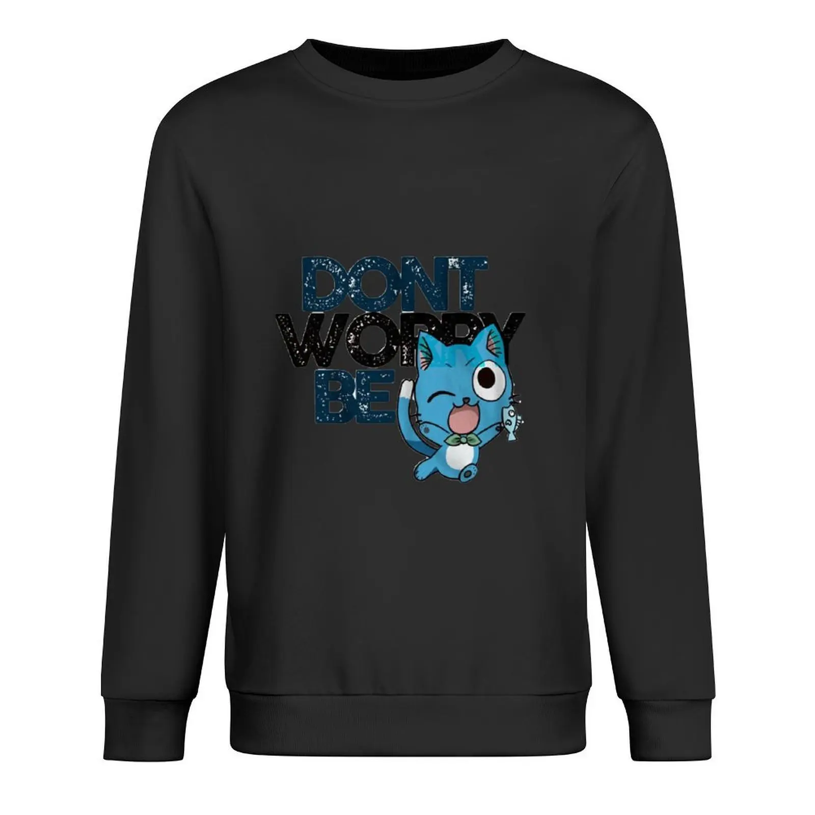 

Don't worry, be happy Pullover korean style clothes men clothes male clothes men's autumn new hoodies and sweatshirts