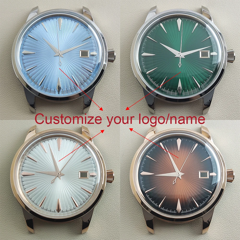 40.5mm Case NH35 Case 35mm Dial Customized Logo Stainless Steel Waterproof Case Watch Accessories Suitable For NH35 Movement