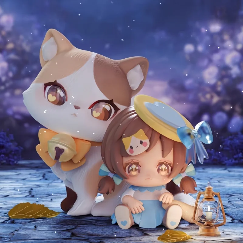새로운 판매 정품 고양이 Ni Cub 새끼 고양이 당신과 함께 시리즈 서프라이즈 블라인드 박스 트렌디 장난감 피규어 귀여운 여성 생일 선물