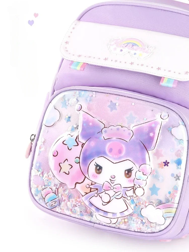 Imagem -03 - Sanrio Cinnamoroll Babycinnamoroll para Estudante da Escola Primária Proteção Coluna Feminina Mochila de Alívio