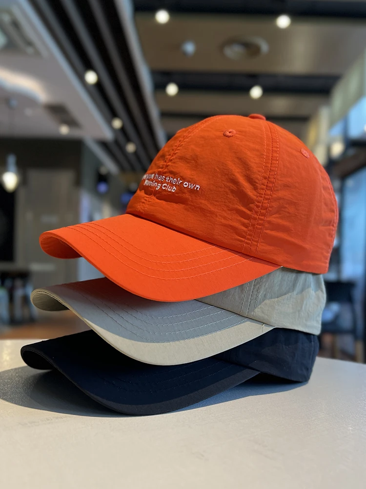 

Simple letter embroidery baseball cap women's summer thin quick-drying cap outdoor sports running sun hat