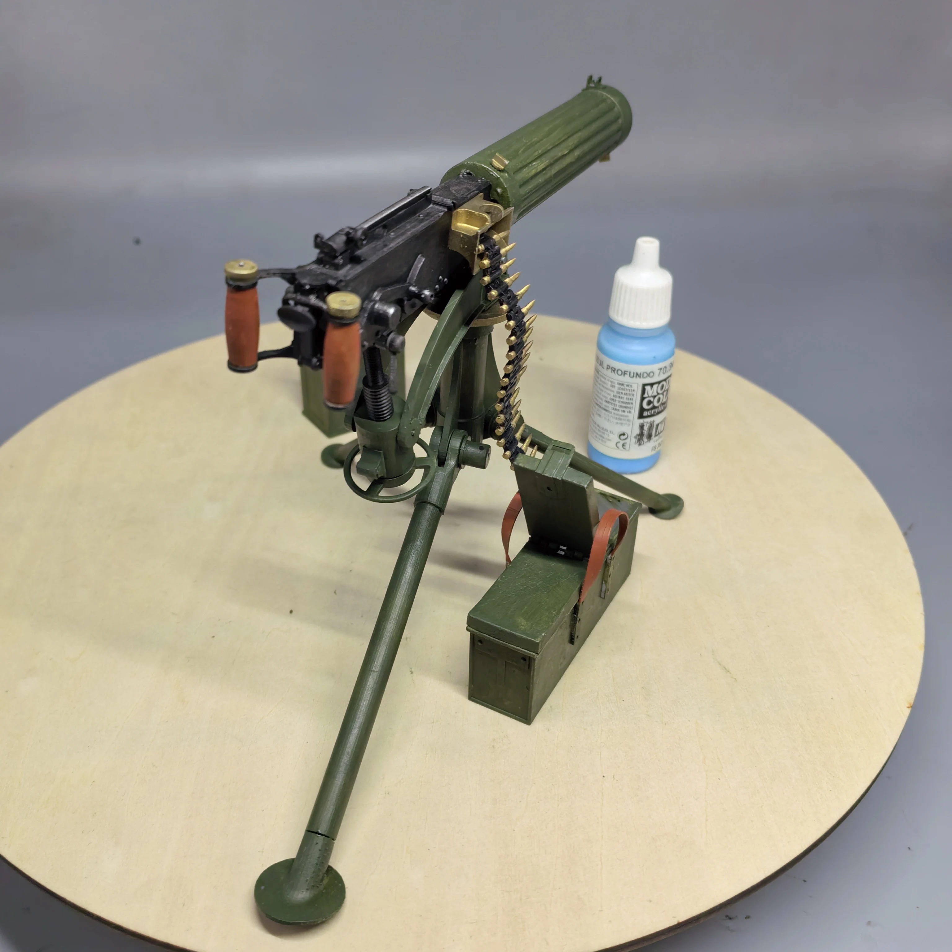 1/6 ثلاثية الأبعاد مطبوعة فيكرز آلة ثقيلة مسدس لعبة نموذج عالية التفاصيل مصغرة لشخصيات العمل 12 بوصة قابلة للطلاء تحصيل