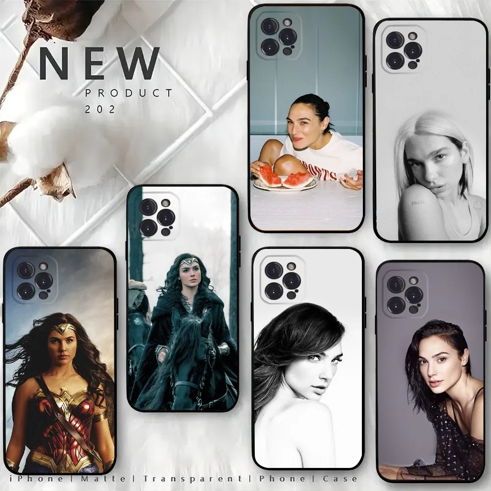 

Actor G-Gal G-Gadot Phone Case For iPhone15,14,13,12 Mini 11 Pro XR,X,XS,MAX 6S,7,8 Plus Silicone Cover Soft Black