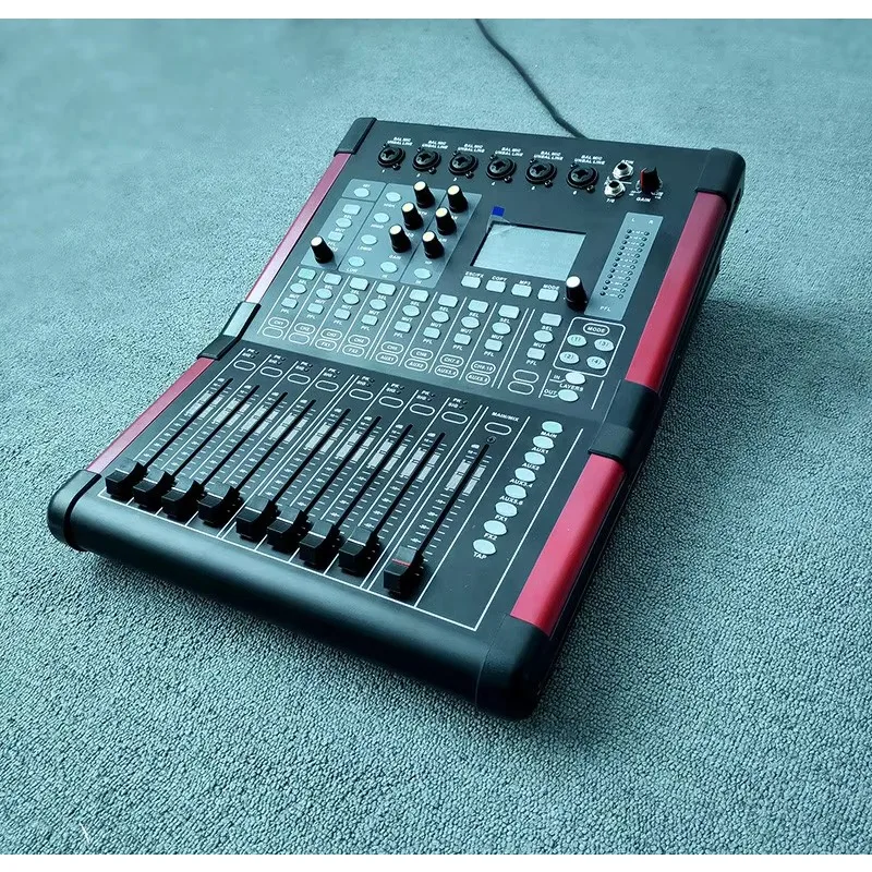 DX-12 Professional Audio Video & Lighting Live Mixer Console Digital DJ Sound USB Recorder Wireless Control Audio Mixing Console