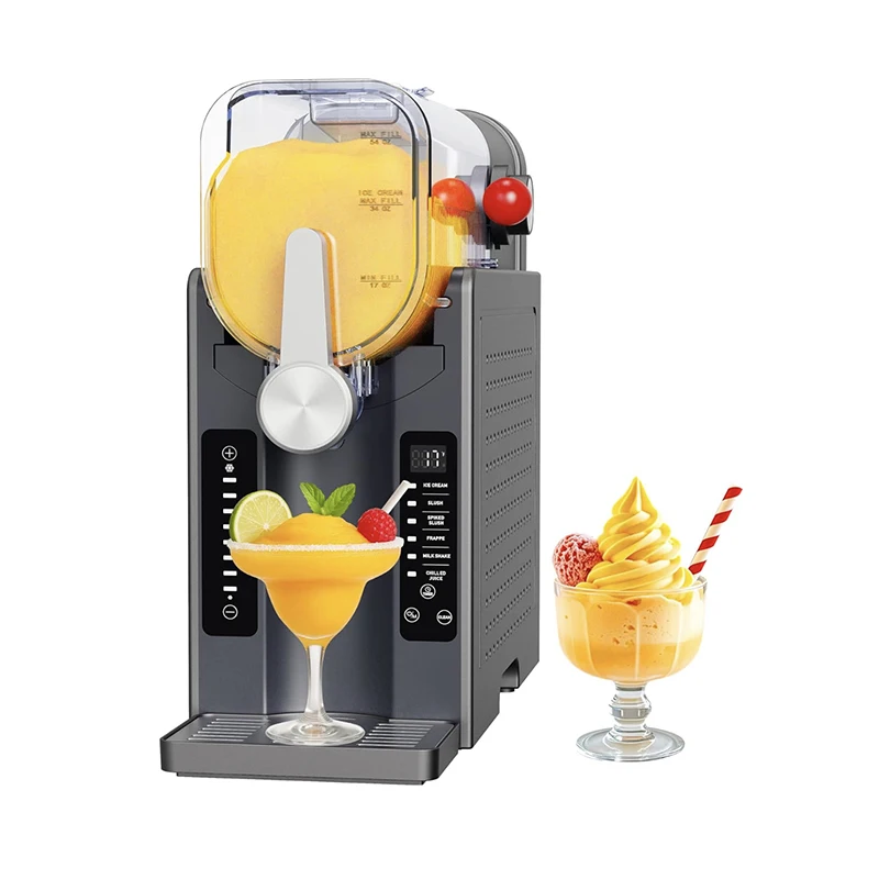 3L Commercial Ice Slush Machine Dual Tanks 7 Modes Energy Saving Slushie Maker
