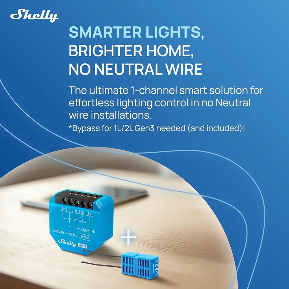 Shelly 1L Gen3 WiFi Smart Swit - Shelly Relay Module recension och pris
