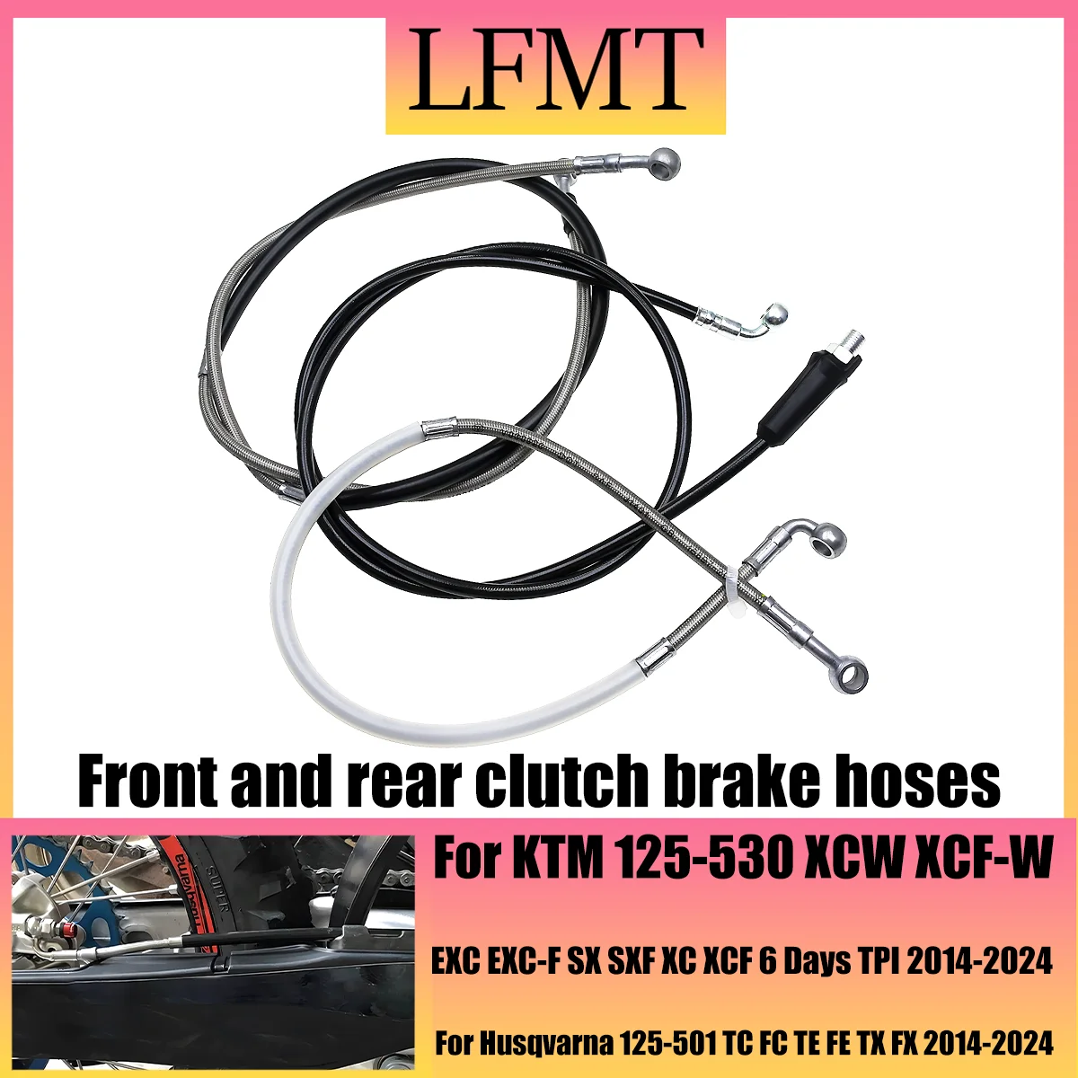 

Motorcycle Front Rear Brake Oil Hose Line Clutch Pipe For KTM SX XC EXC SX-F XC-F EXC-F Husqvarna FC TC FS FX 125-501