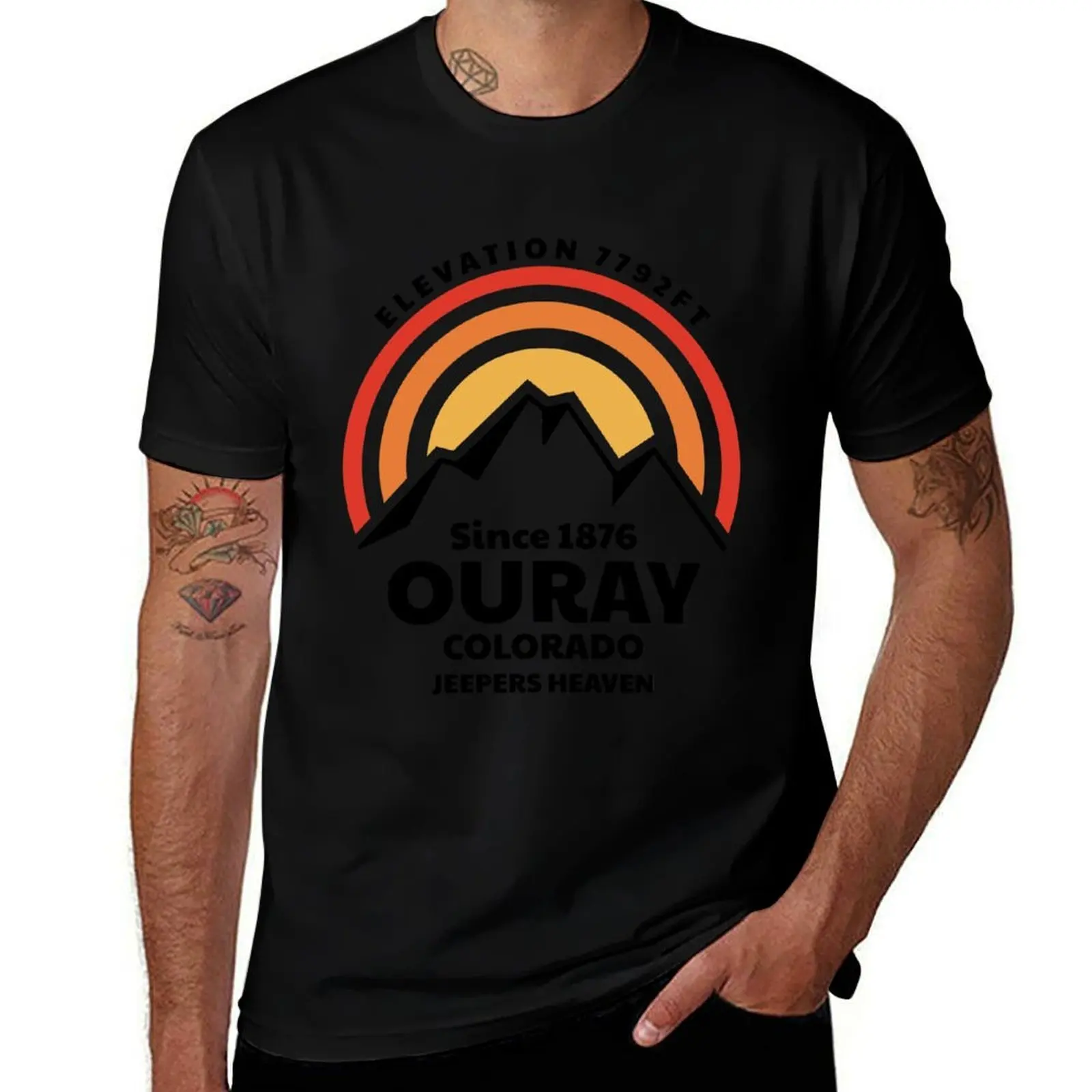 Ouray Colorado, Jeeper's Heaven T-Shirt man t shirt cotton high quality t shirt man cotton T-Shirt