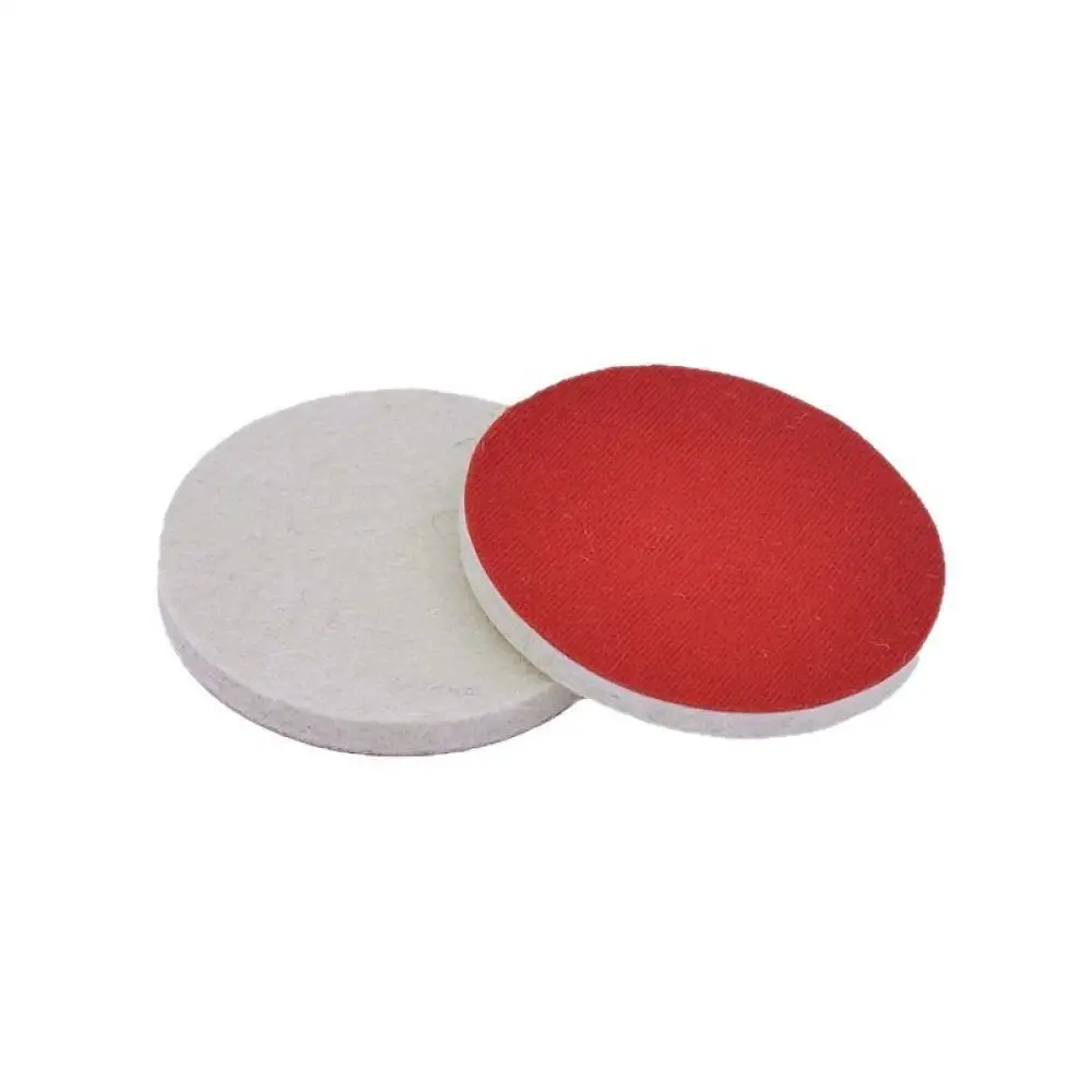 Professional Wool Felt Disc Buffing Wheel Hook Loop Design Auto Beauty Hardware Polishing Power Tool Supplies