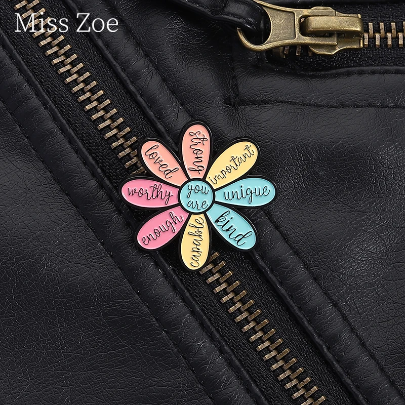 You Are Important Unique Worthy Enamel Pin Words That Inspire People'S Hearts Brooch Backpack Lapel Badge Jewelry Gift For Kids